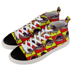 Fish-1 Men s Mid-top Canvas Sneakers by ArtworkByPatrick