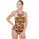 FISH-1 High Neck One Piece Swimsuit View1