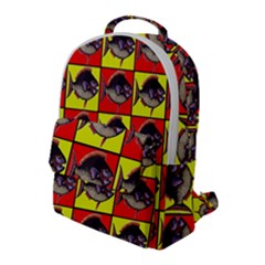 Fish-1 Flap Pocket Backpack (large) by ArtworkByPatrick