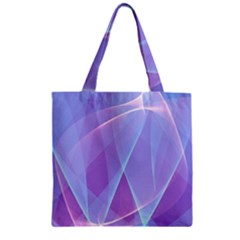 Background Light Glow Abstract Art Zipper Grocery Tote Bag by Sapixe