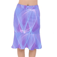 Background Light Glow Abstract Art Mermaid Skirt by Sapixe