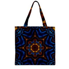 Pattern Abstract Background Art Zipper Grocery Tote Bag by Sapixe