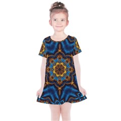 Pattern Abstract Background Art Kids  Simple Cotton Dress by Sapixe