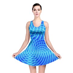 Background Light Glow Abstract Art Reversible Skater Dress by Sapixe