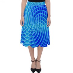 Background Light Glow Abstract Art Classic Midi Skirt