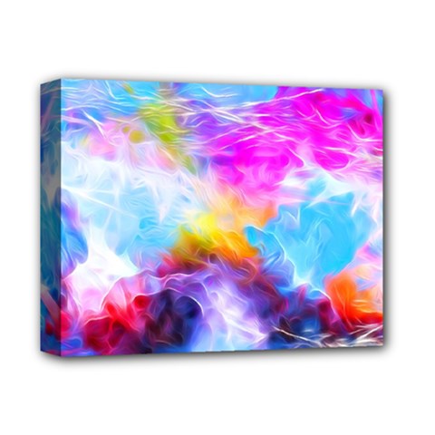 Background Drips Fluid Colorful Deluxe Canvas 14  X 11  (stretched) by Sapixe