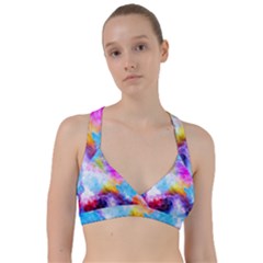 Background Drips Fluid Colorful Sweetheart Sports Bra by Sapixe