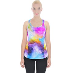 Background Drips Fluid Colorful Piece Up Tank Top by Sapixe