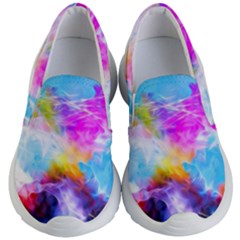 Background Drips Fluid Colorful Kid s Lightweight Slip Ons by Sapixe