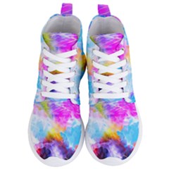 Background Drips Fluid Colorful Women s Lightweight High Top Sneakers by Sapixe