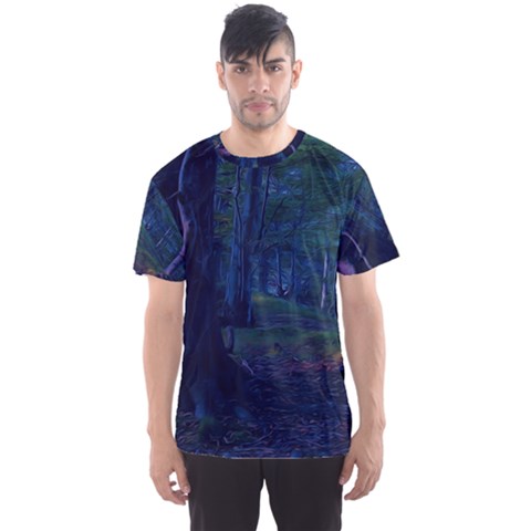 Beeches Tree Forest Beech Shadows Men s Sports Mesh Tee by Sapixe