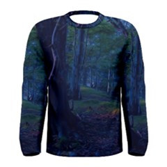 Beeches Tree Forest Beech Shadows Men s Long Sleeve Tee by Sapixe