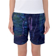 Beeches Tree Forest Beech Shadows Women s Basketball Shorts by Sapixe