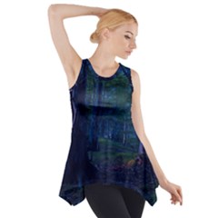 Beeches Tree Forest Beech Shadows Side Drop Tank Tunic by Sapixe