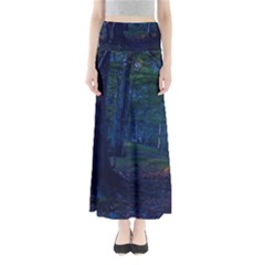 Beeches Tree Forest Beech Shadows Full Length Maxi Skirt by Sapixe