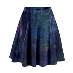 Beeches Tree Forest Beech Shadows High Waist Skirt by Sapixe