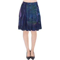 Beeches Tree Forest Beech Shadows Velvet High Waist Skirt by Sapixe