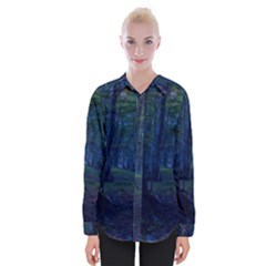 Beeches Tree Forest Beech Shadows Womens Long Sleeve Shirt