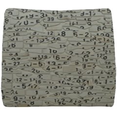 Art Letters Alphabet Abstract Text Seat Cushion by Sapixe