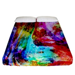 Background Art Abstract Watercolor Fitted Sheet (california King Size) by Sapixe