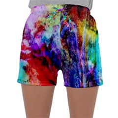 Background Art Abstract Watercolor Sleepwear Shorts by Sapixe