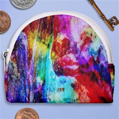 Background Art Abstract Watercolor Horseshoe Style Canvas Pouch