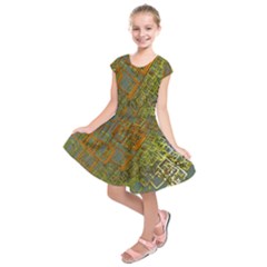 Art 3d Windows Modeling Dimension Kids  Short Sleeve Dress by Sapixe