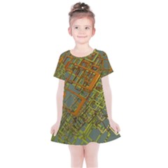 Art 3d Windows Modeling Dimension Kids  Simple Cotton Dress by Sapixe