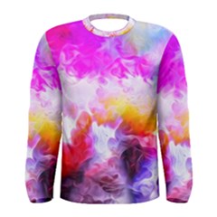 Background Drips Fluid Colorful Men s Long Sleeve Tee by Sapixe