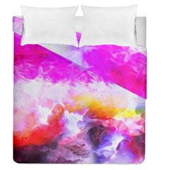 Background Drips Fluid Colorful Duvet Cover Double Side (queen Size) by Sapixe