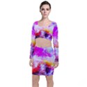 Background Drips Fluid Colorful Top and Skirt Sets View1