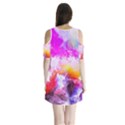 Background Drips Fluid Colorful Shoulder Cutout Velvet One Piece View2