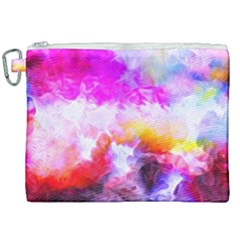 Background Drips Fluid Colorful Canvas Cosmetic Bag (xxl) by Sapixe