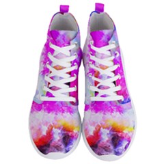 Background Drips Fluid Colorful Men s Lightweight High Top Sneakers by Sapixe