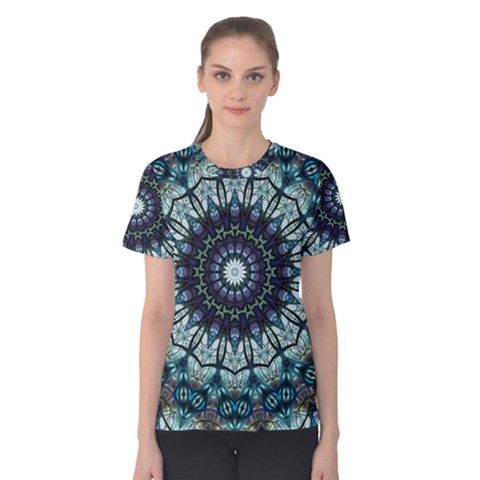 Pattern Abstract Background Art Women s Cotton Tee by Sapixe