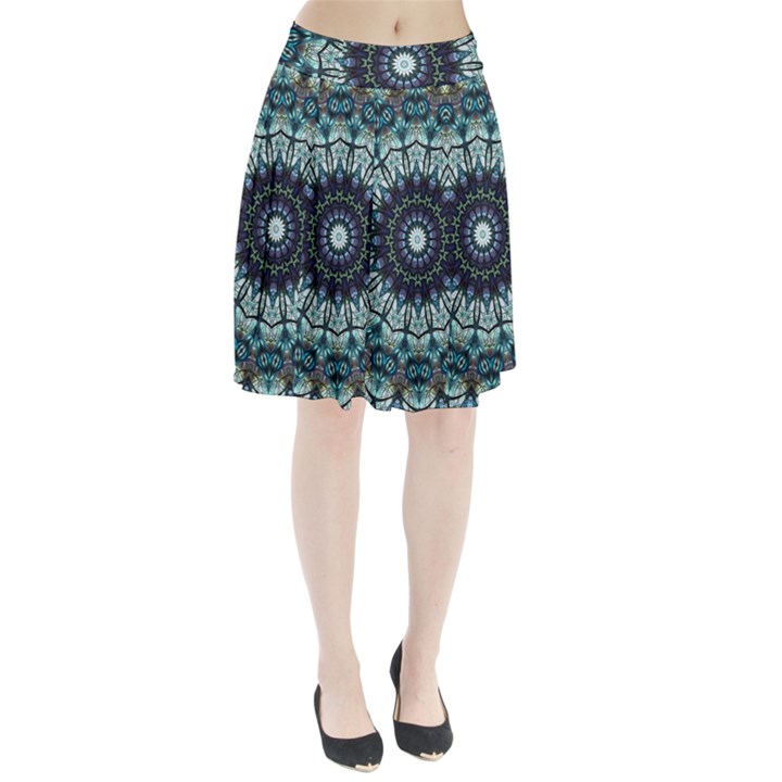 Pattern Abstract Background Art Pleated Skirt