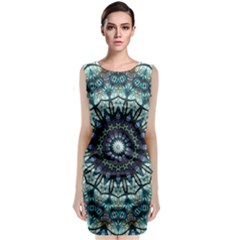 Pattern Abstract Background Art Sleeveless Velvet Midi Dress