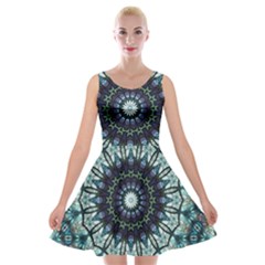 Pattern Abstract Background Art Velvet Skater Dress