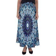 Pattern Abstract Background Art Flared Maxi Skirt