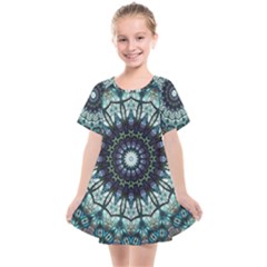 Pattern Abstract Background Art Kids  Smock Dress