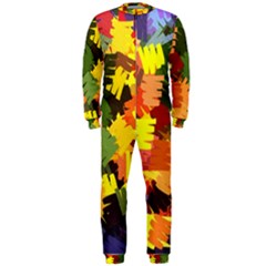 Mural Murals Graffiti Texture Onepiece Jumpsuit (men)  by Sapixe