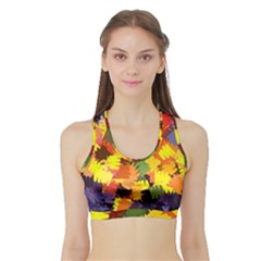 Mural Murals Graffiti Texture Sports Bra With Border by Sapixe