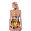 Mural Murals Graffiti Texture Boyleg Halter Swimsuit  View2