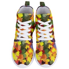 Mural Murals Graffiti Texture Women s Lightweight High Top Sneakers by Sapixe