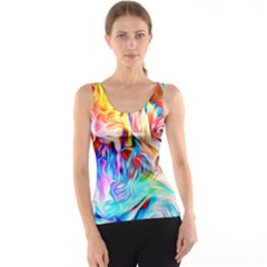 Background Drips Fluid Colorful Tank Top by Sapixe