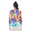 Background Drips Fluid Colorful Hooded Windbreaker (Women) View2