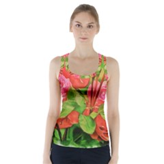 Figure Watercolor Art Nature Racer Back Sports Top by Sapixe