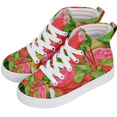 Figure Watercolor Art Nature Kid s Hi-top Skate Sneakers by Sapixe