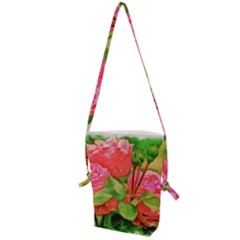 Figure Watercolor Art Nature Folding Shoulder Bag by Sapixe