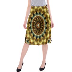 Pattern Abstract Background Art Midi Beach Skirt by Sapixe